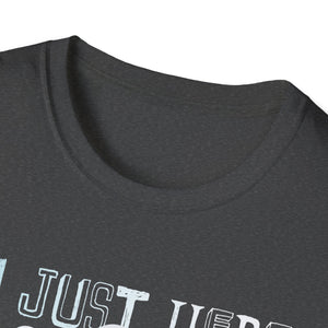 Just Here For The Boos Halloween Costume Funny Halloween Tee Unisex Softstyle T-Shirt