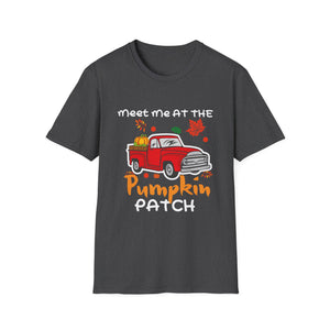 Meet Me at the Pumpkin Patch T-Shirt — Red Truck Fall Harvest Tee  Unisex T-Shirt
