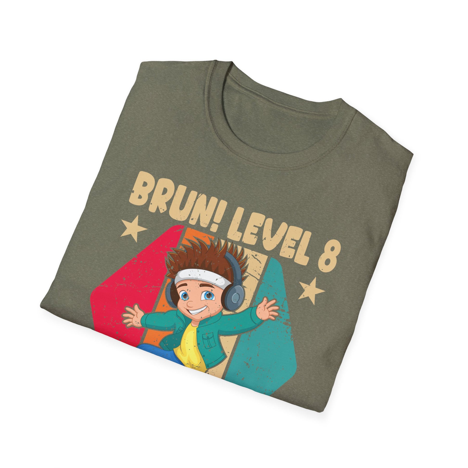 8 Year Old Birthday Dabbing Boy Bruh 8th level unlocked T-Shirt Unisex T-Shirt