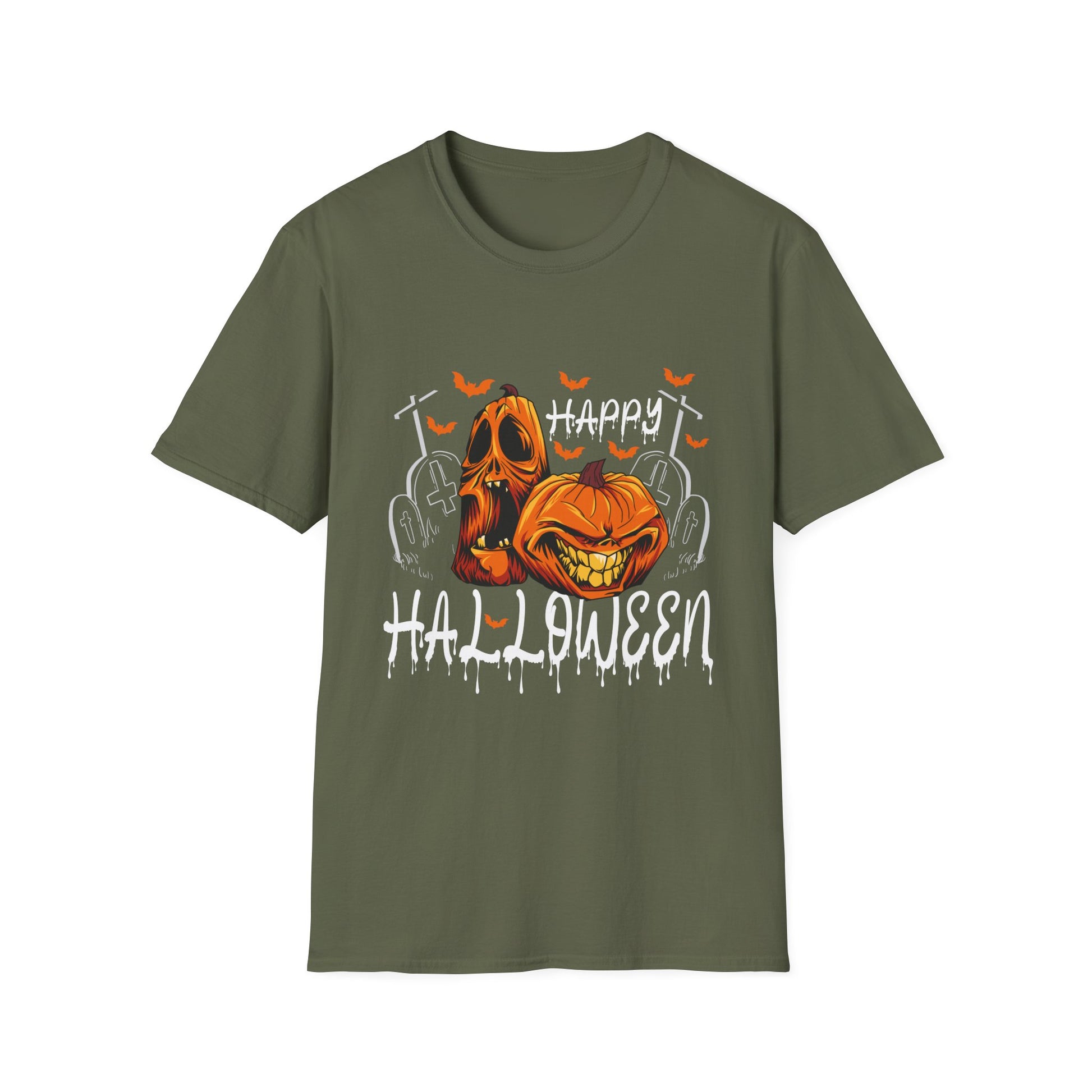 Happy Halloween for Men and Women - Pumpkin Halloween T-Shirt Unisex Softstyle T-Shirt