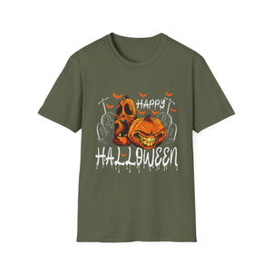 Happy Halloween for Men and Women - Pumpkin Halloween T-Shirt Unisex Softstyle T-Shirt