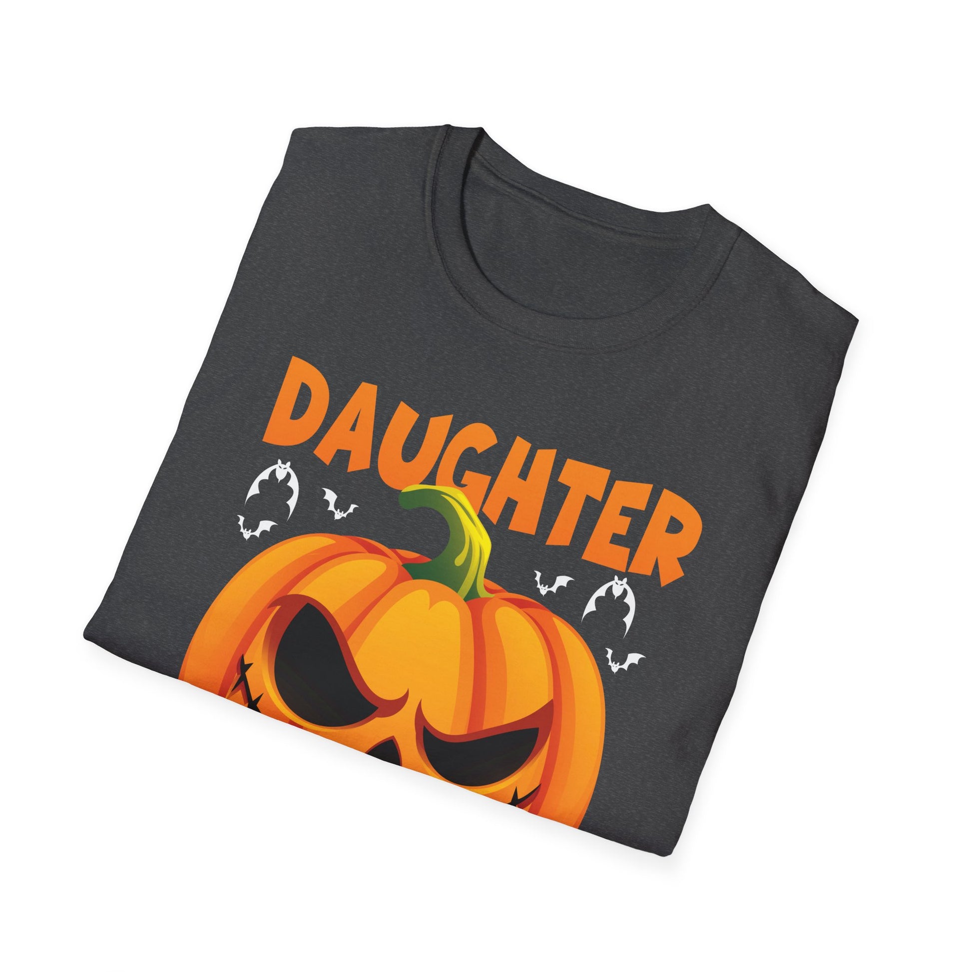 Daughter Halloween Costume Funny Pumpkin Family Halloween Tee Unisex Softstyle T-Shirt