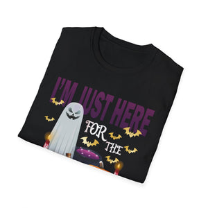 Just Here For The Boos Halloween Costume Funny Halloween TeeUnisex Softstyle T-Shirt