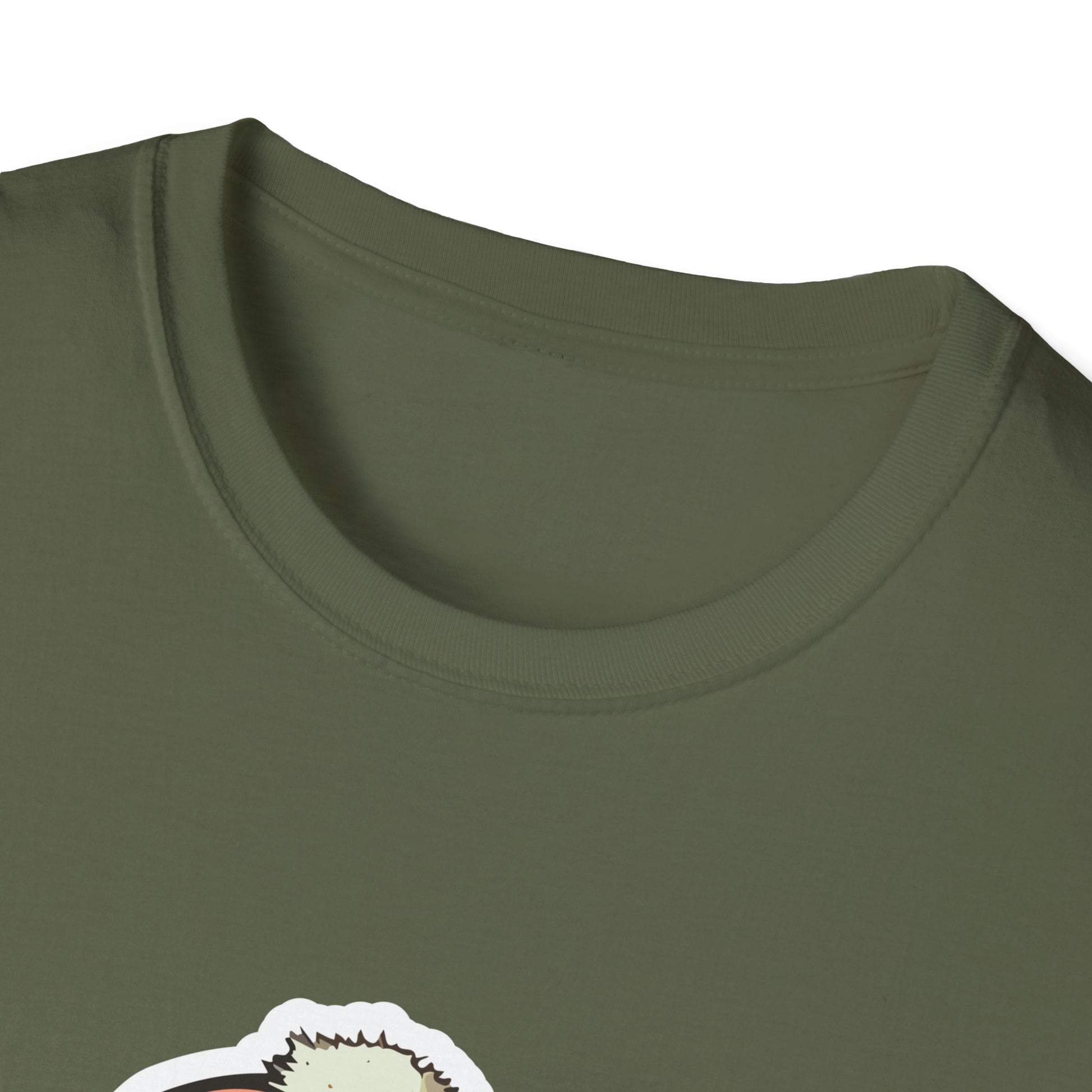 Cute Winter Squirrel T-Shirt — Cartoon Squirrel Wearing Knit Hat and Acorn