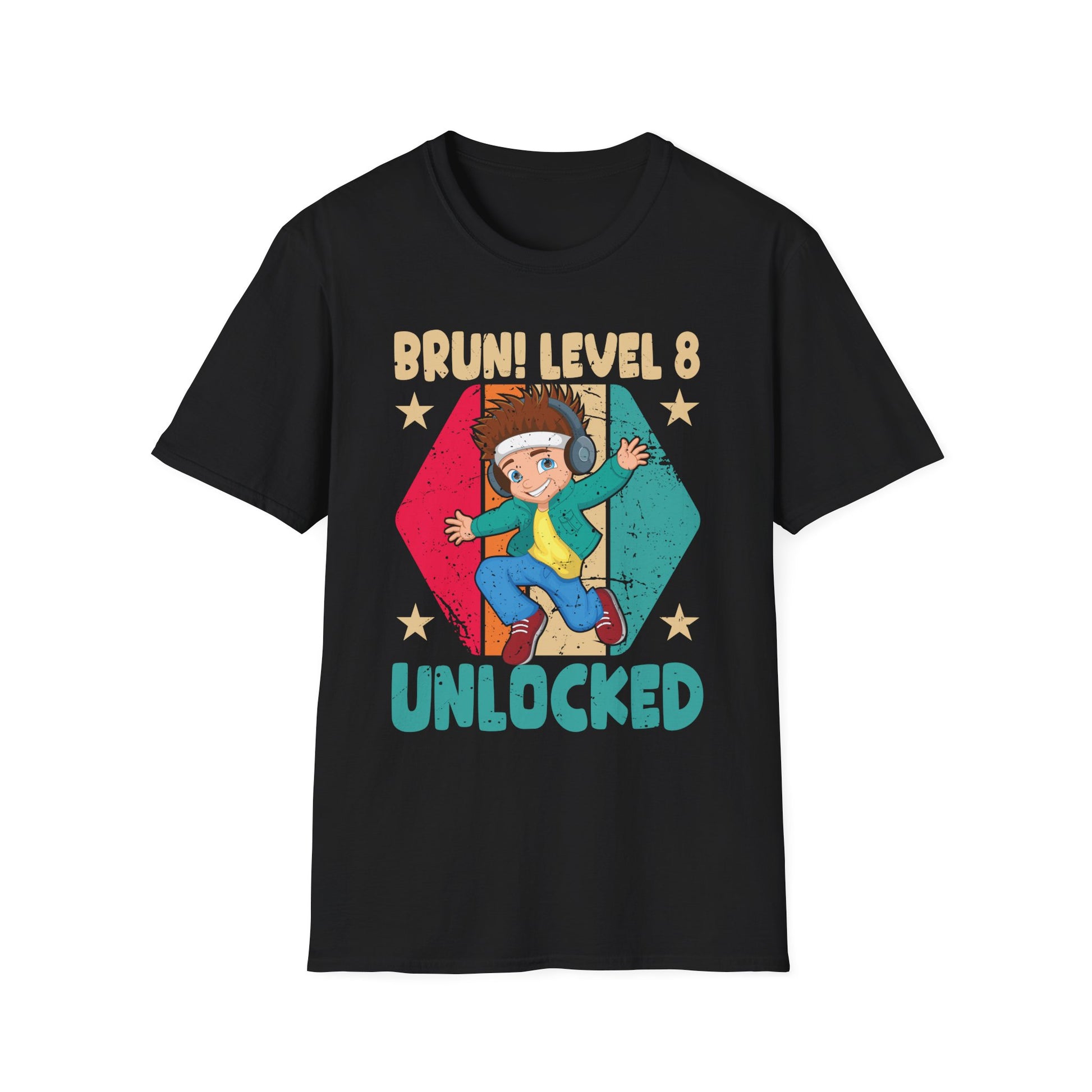8 Year Old Birthday Dabbing Boy Bruh 8th level unlocked T-Shirt Unisex T-Shirt