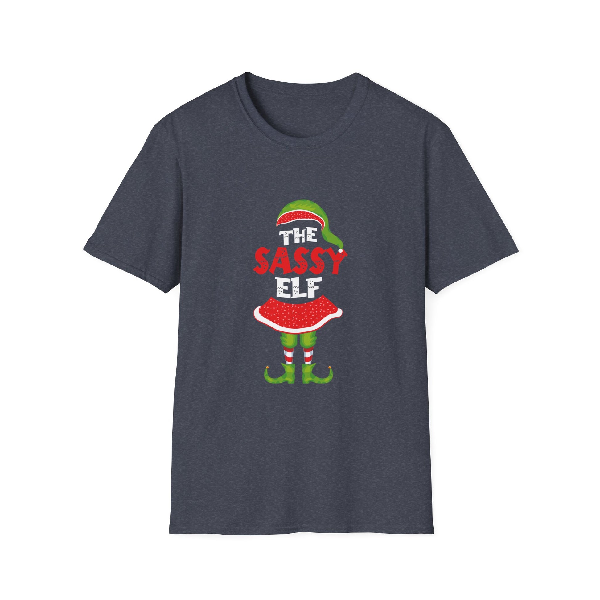 Xmas Family Matching Women Girls Mom The Sassy Elf Christmas Unisex T-Shirt