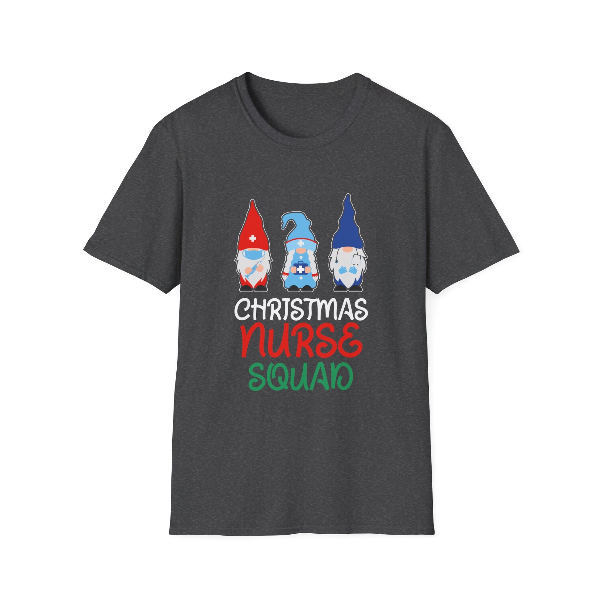 Christmas Nurse Squad T‑Shirt — Cute Gnome Holiday Tee for Nurses