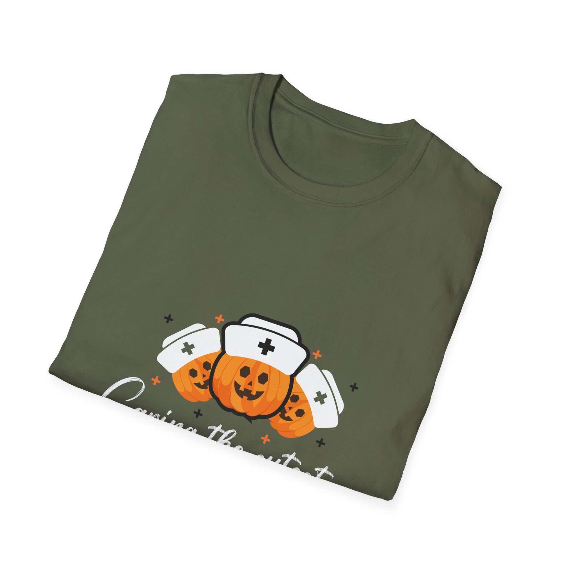 Pumpkin Nurse T-Shirt — Caring the Cutest Little Pumpkins Halloween Tee