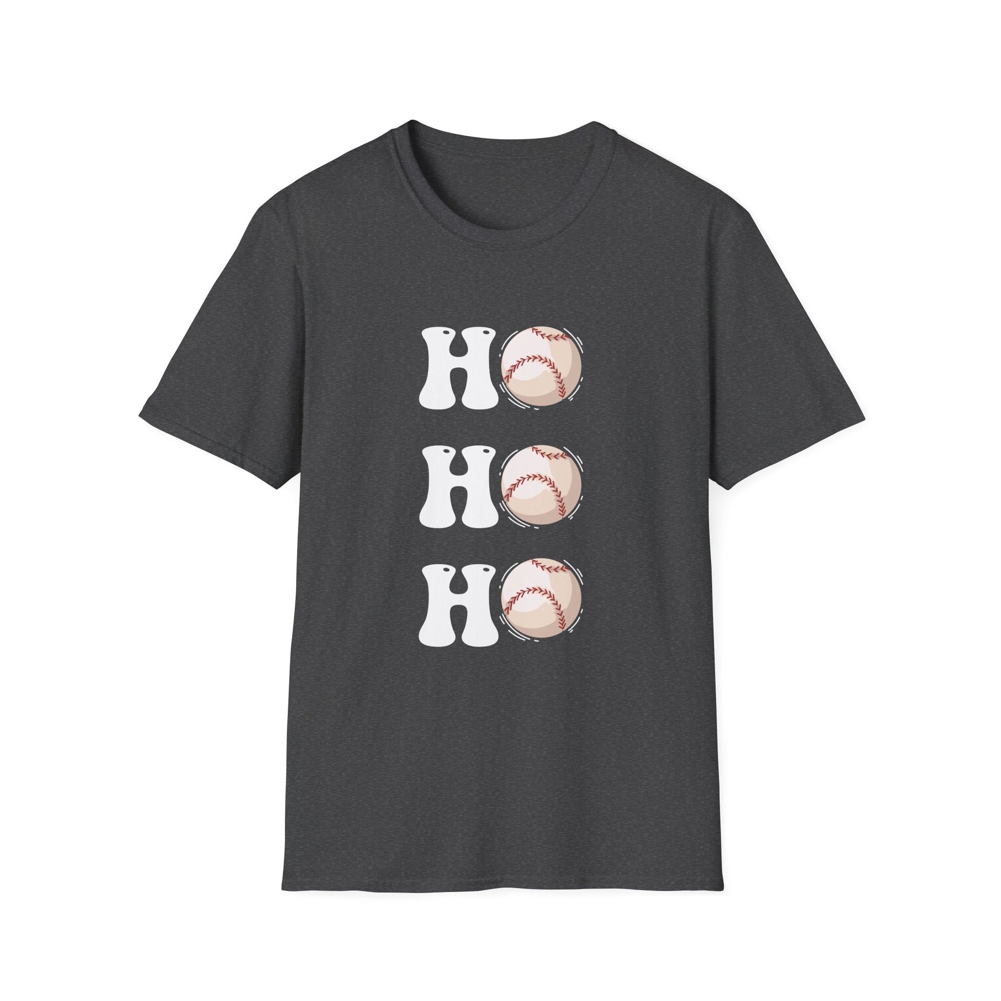 Christmas Ho Ho Ho Baseball Christmas Unisex T-Shirt