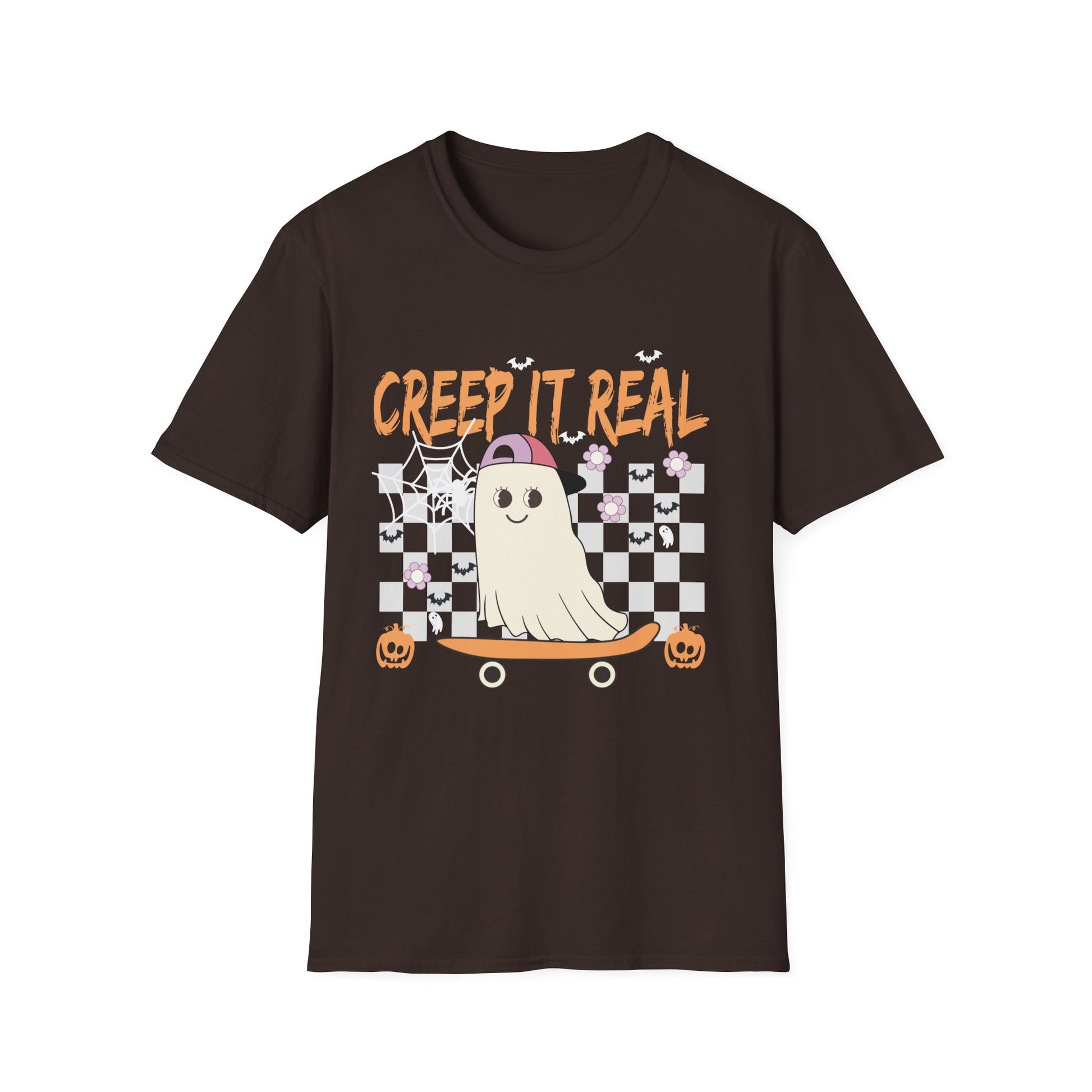 Creep It Real Ghost Skateboard T-Shirt