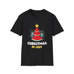 Christmas in July T‑Shirt — Watermelon Tree Summer Holiday Tee