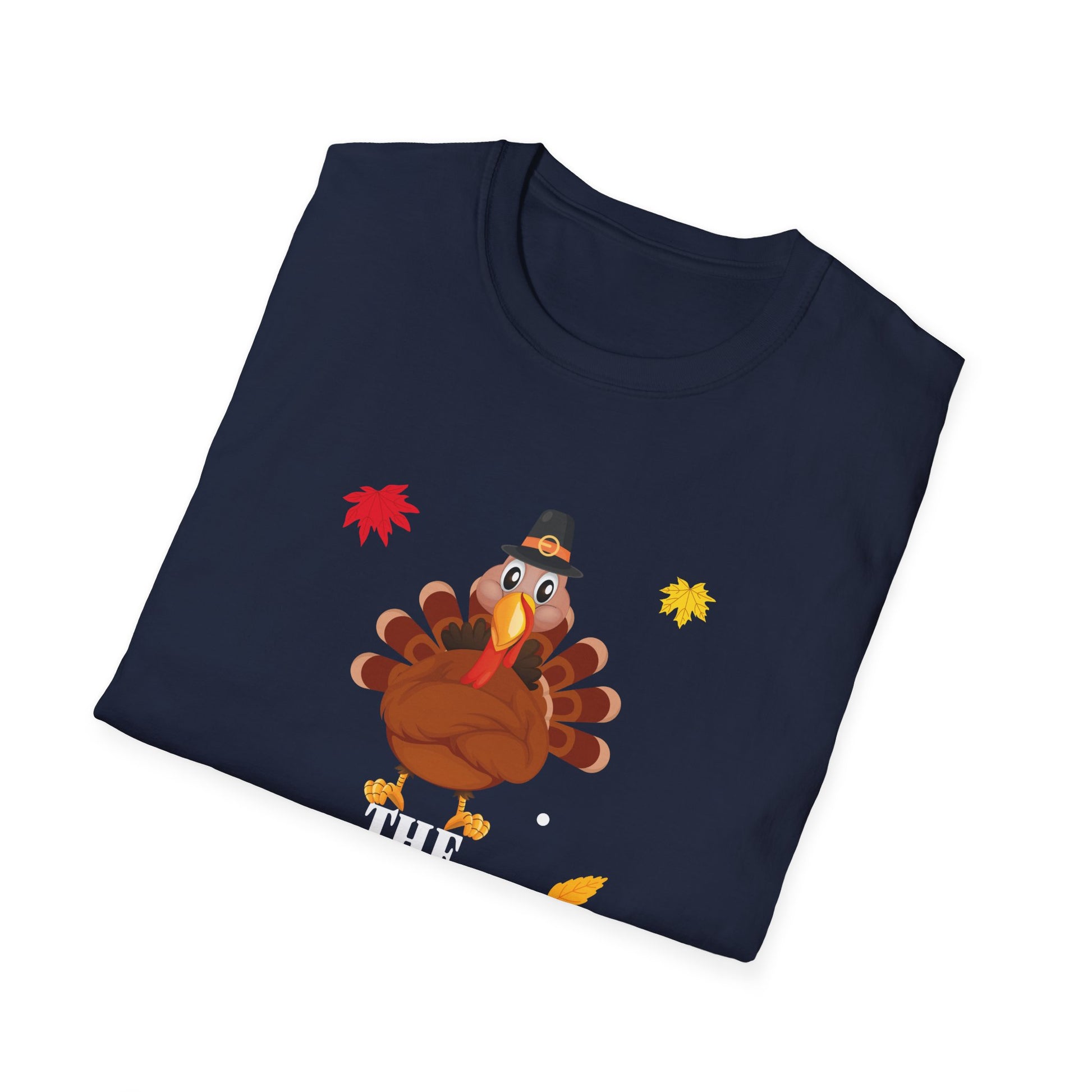 Papa Turkey T-Shirt — Thanksgiving Dad Tee with Cute Pilgrim Turkey Design