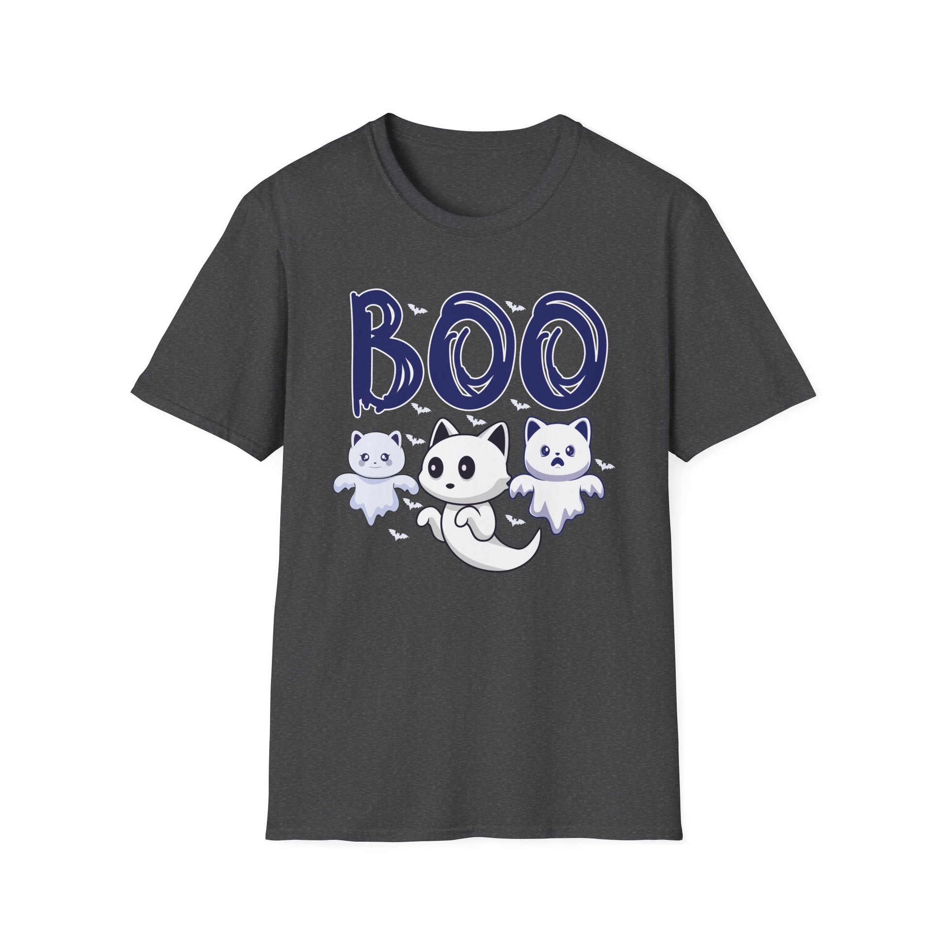 Boo Ghost Cats T-Shirt — Cute Halloween Kittens Graphic Tee