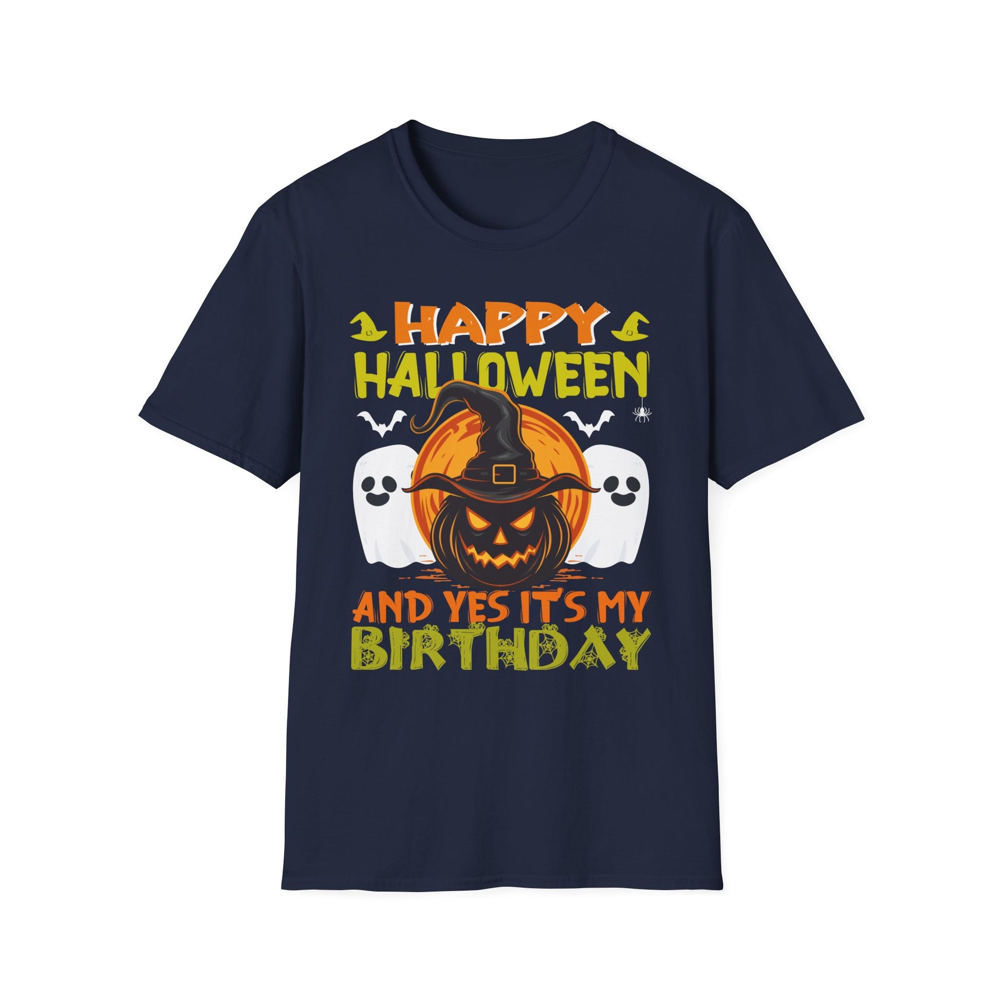 Happy Halloween Birthday kids Yes Its My Birthday Halloween TeeSoftstyle T-Shirt