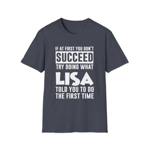 LISA Gift Name Personalized Birthday Funny Christmas Joke T-Shirt