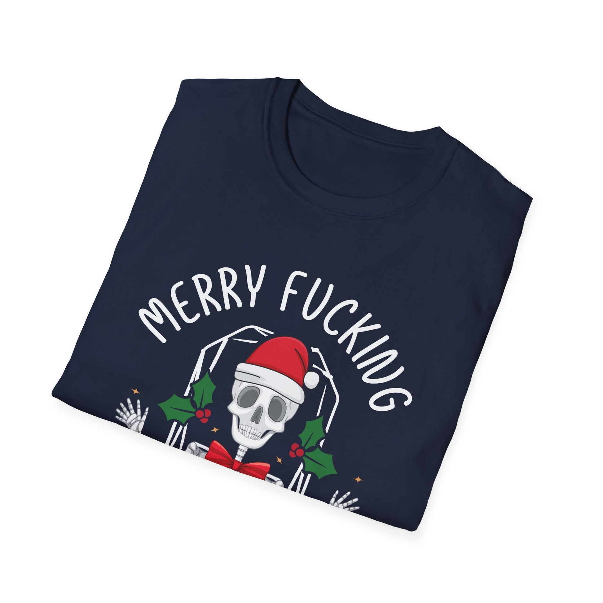 Merry Fucking Christmas Adult Offensive Christmas Unisex Softstyle T-Shirt
