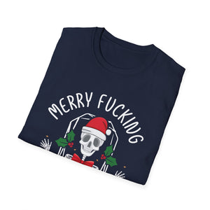 Merry Fucking Christmas Adult Offensive Christmas Unisex Softstyle T-Shirt