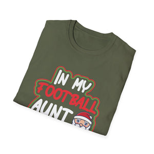 In My Football Aunt Era Groovy Football Auntie Christmas T-Shirt