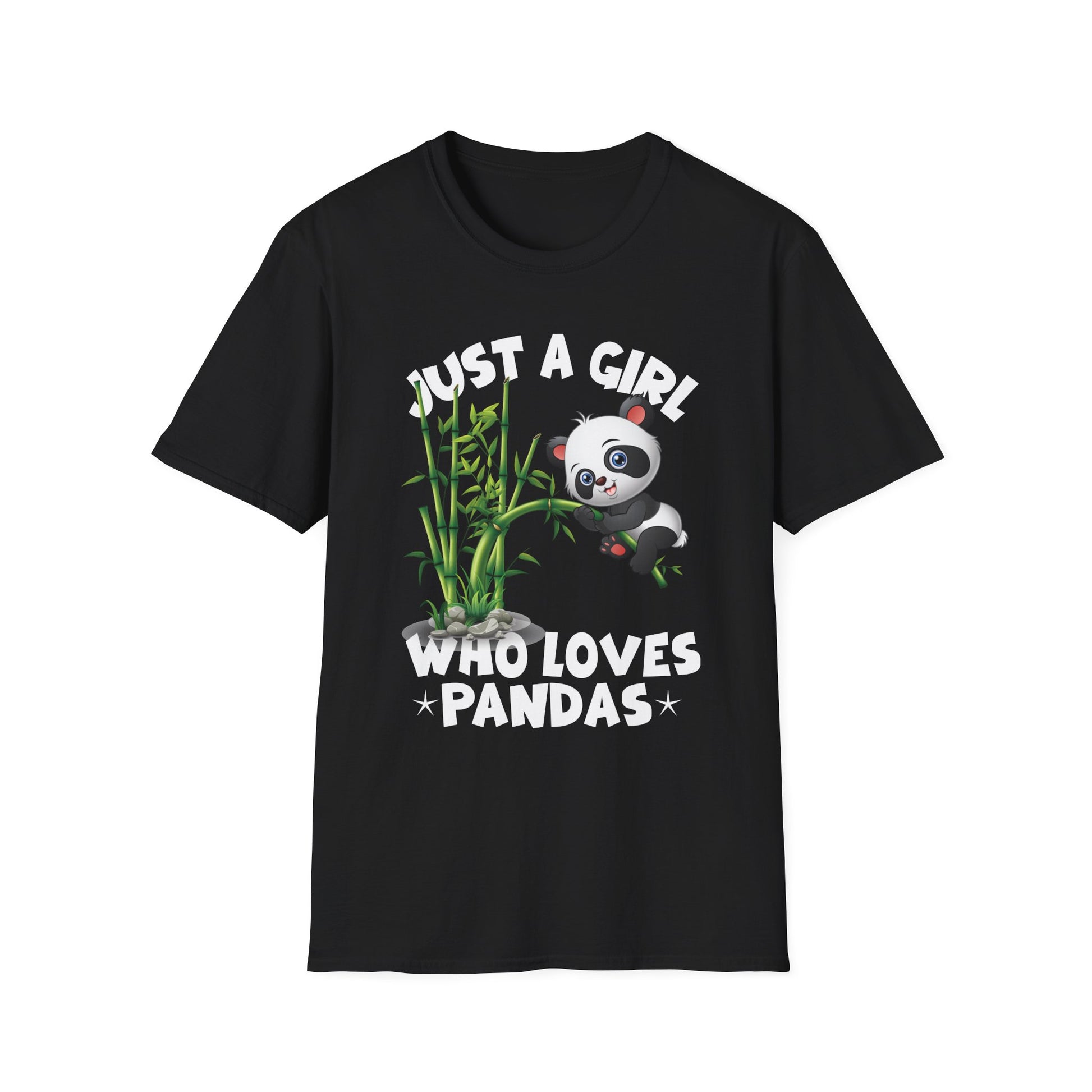 Just A Girl Who Loves Pandas Cute Kawaii Panda Girls Womens Unisex T-Shirt