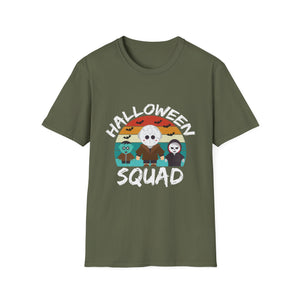 Halloween Squad T-Shirt — Cute Retro Horror Characters Tee