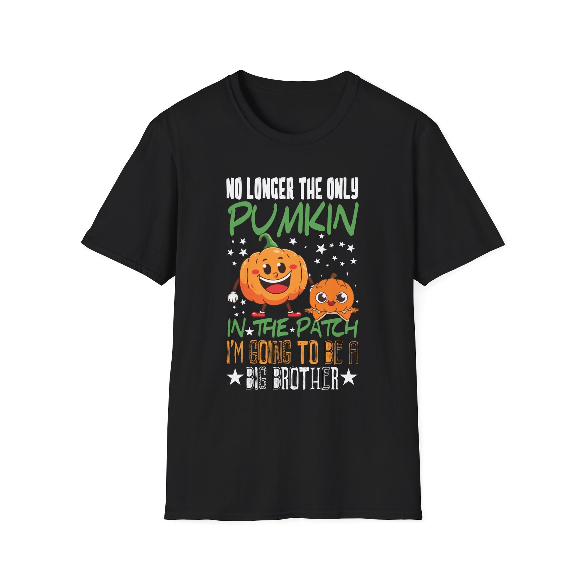 Pumpkin Patch Big Brother T-Shirt — 'No Longer the Only Pumpkin in the Patch' Fall Pregnancy Announcement Tee
