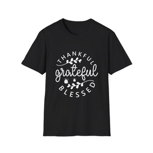 Thankful Grateful Blessed Unisex Softstyle T-Shirt