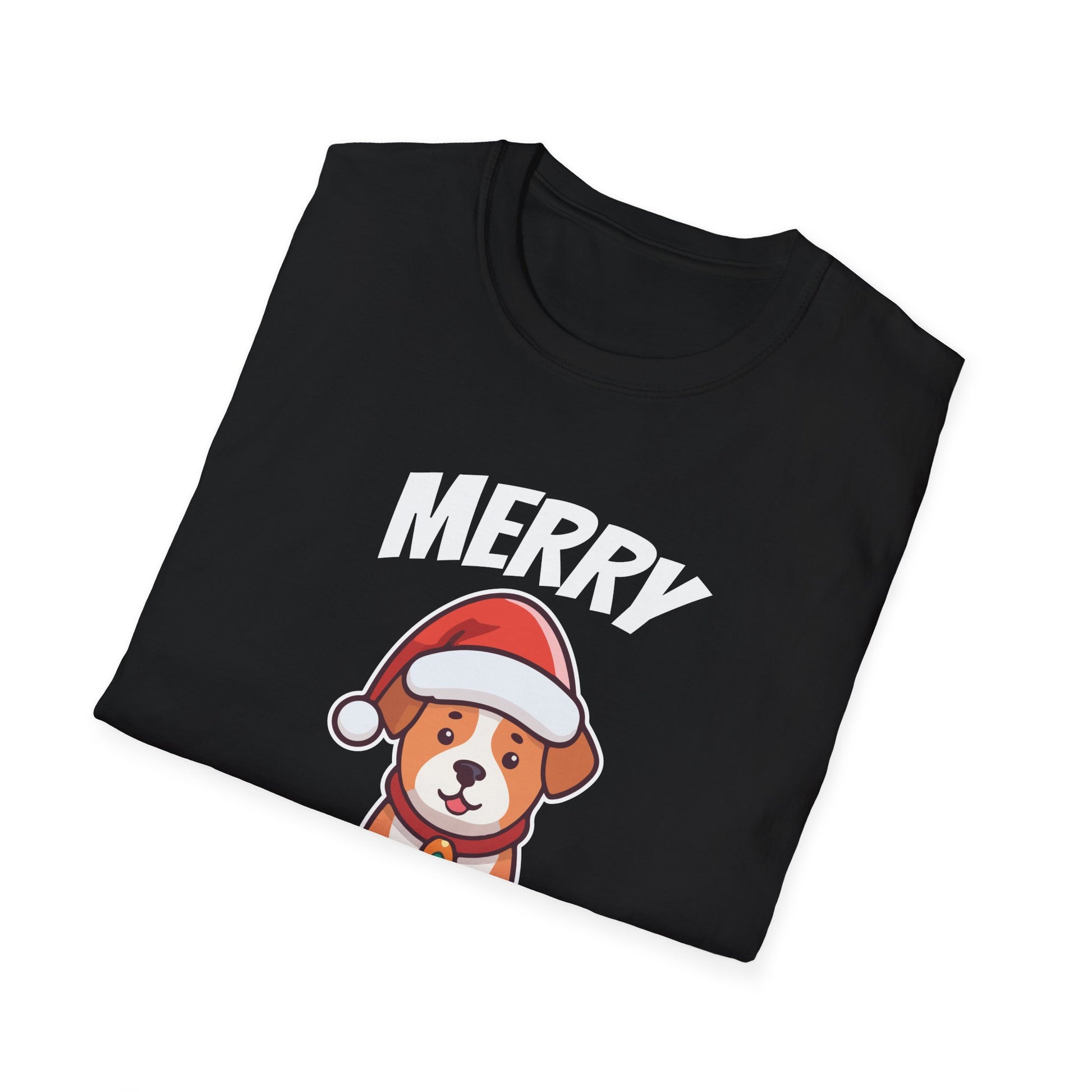 Merry Woofmas T-Shirt — Cute Santa Dog Christmas Tee