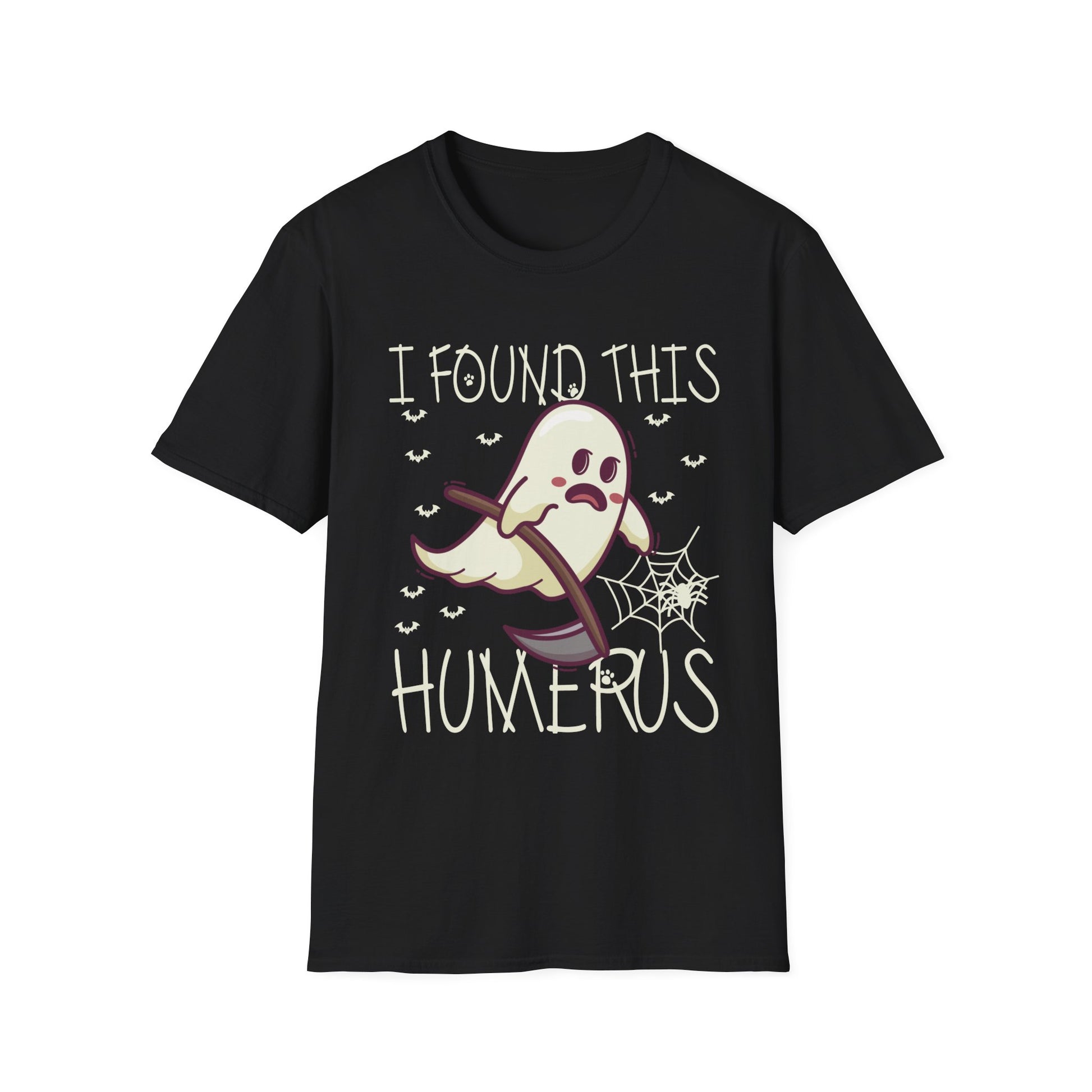 I Found This Humerus Bone Joke Funny Halloween Halloween TeeUnisex Softstyle T-Shirt