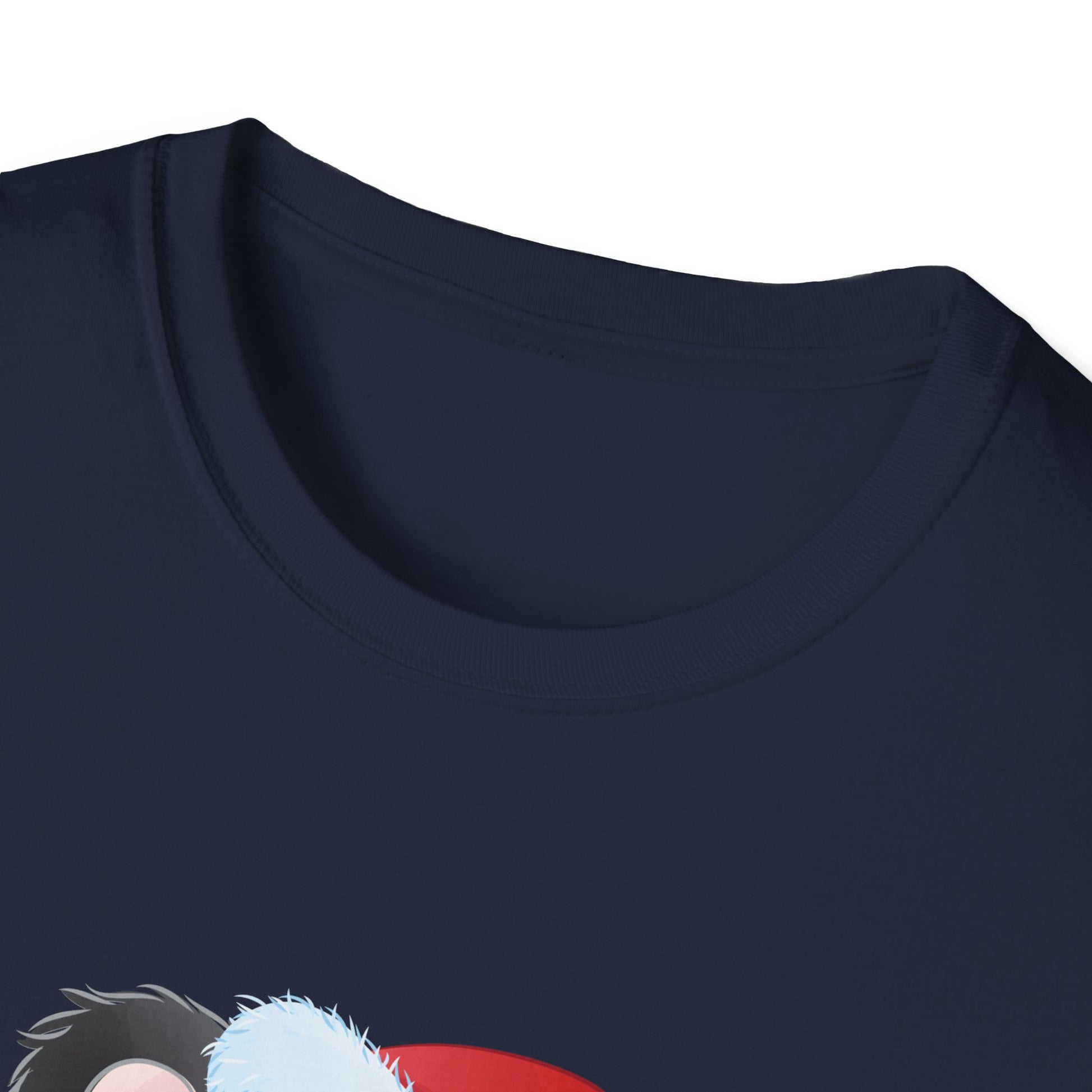 Christmas Panda Tee — Cute Panda in Santa Hat with Holiday Lights