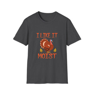 I Like It Moist Funny Thanksgiving Quote Thanksgiving T-Shirt-productor-mockup