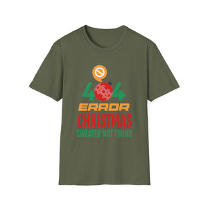 Anti Christmas Ugly Christmas 404 Error Christmas Unisex T-Shirt