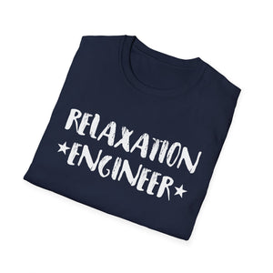 Relaxation Engineer T-Shirt — Funny Spa & Self-Care Shirt for Massage Therapists