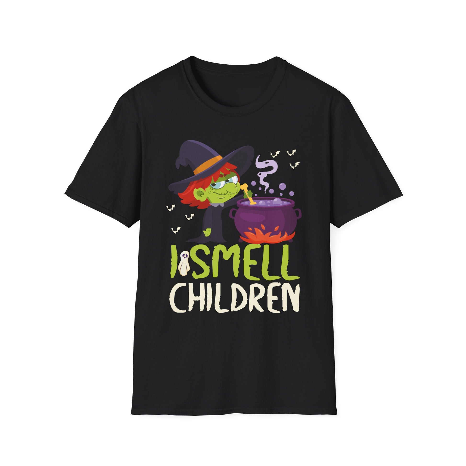 I Smell Children Funny Halloween Witch Costume Halloween Tee Unisex Softstyle T-Shirt