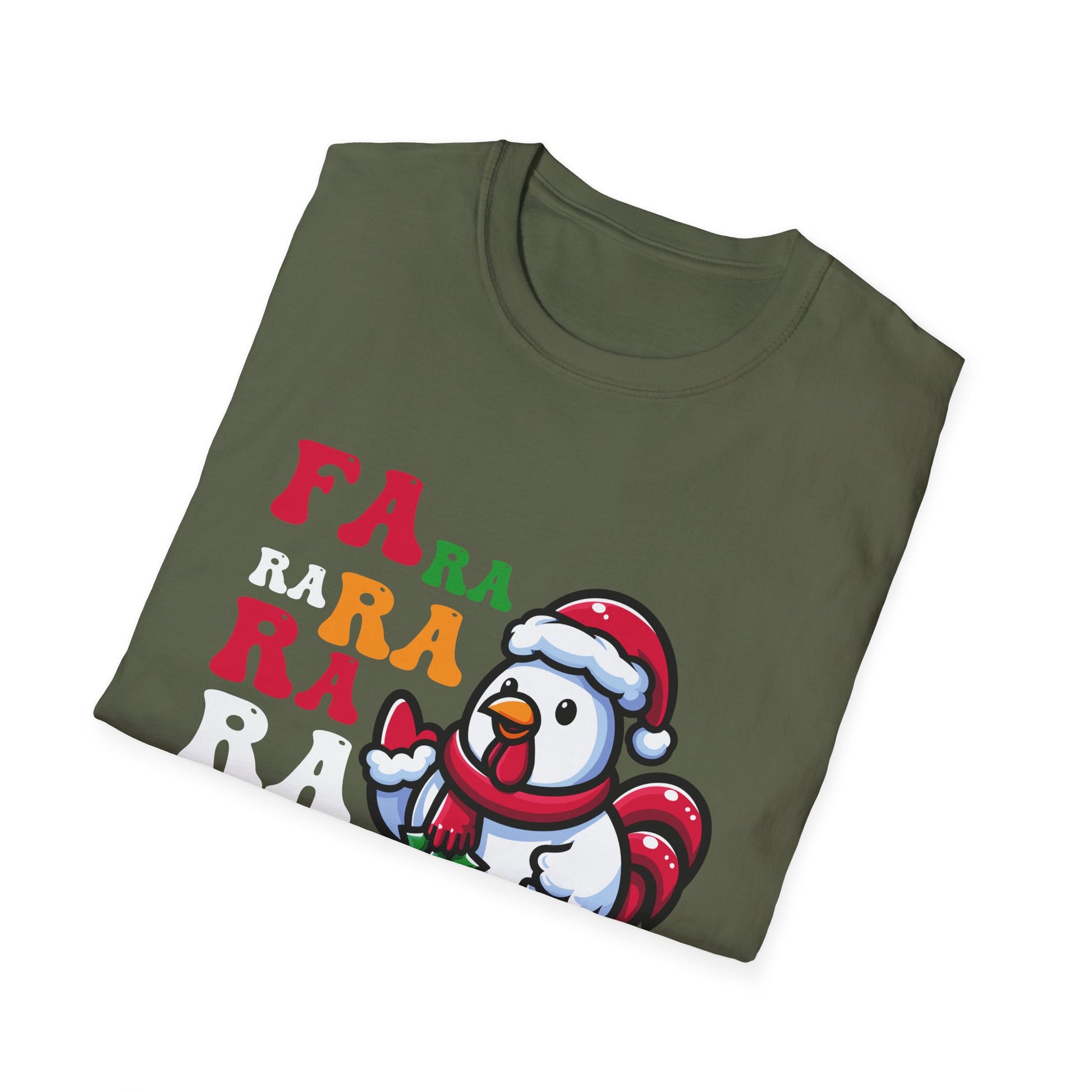 Christmas Chicken Caroling Ugly Christmas Knitted Cardigan Unisex T-Shirt