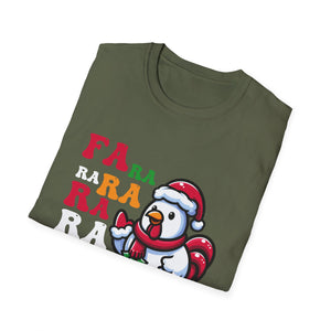 Christmas Chicken Caroling Ugly Christmas Knitted Cardigan Unisex T-Shirt
