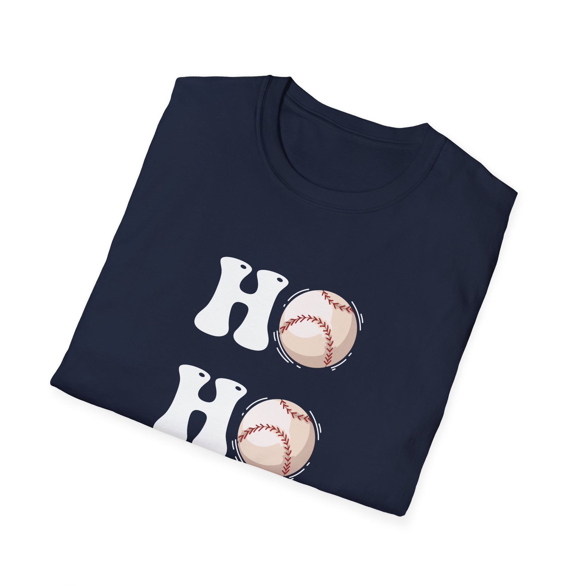 Christmas Ho Ho Ho Baseball Christmas Unisex T-Shirt