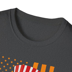Patriotic Jack-O'-Lantern T-Shirt — American Flag Halloween Tee