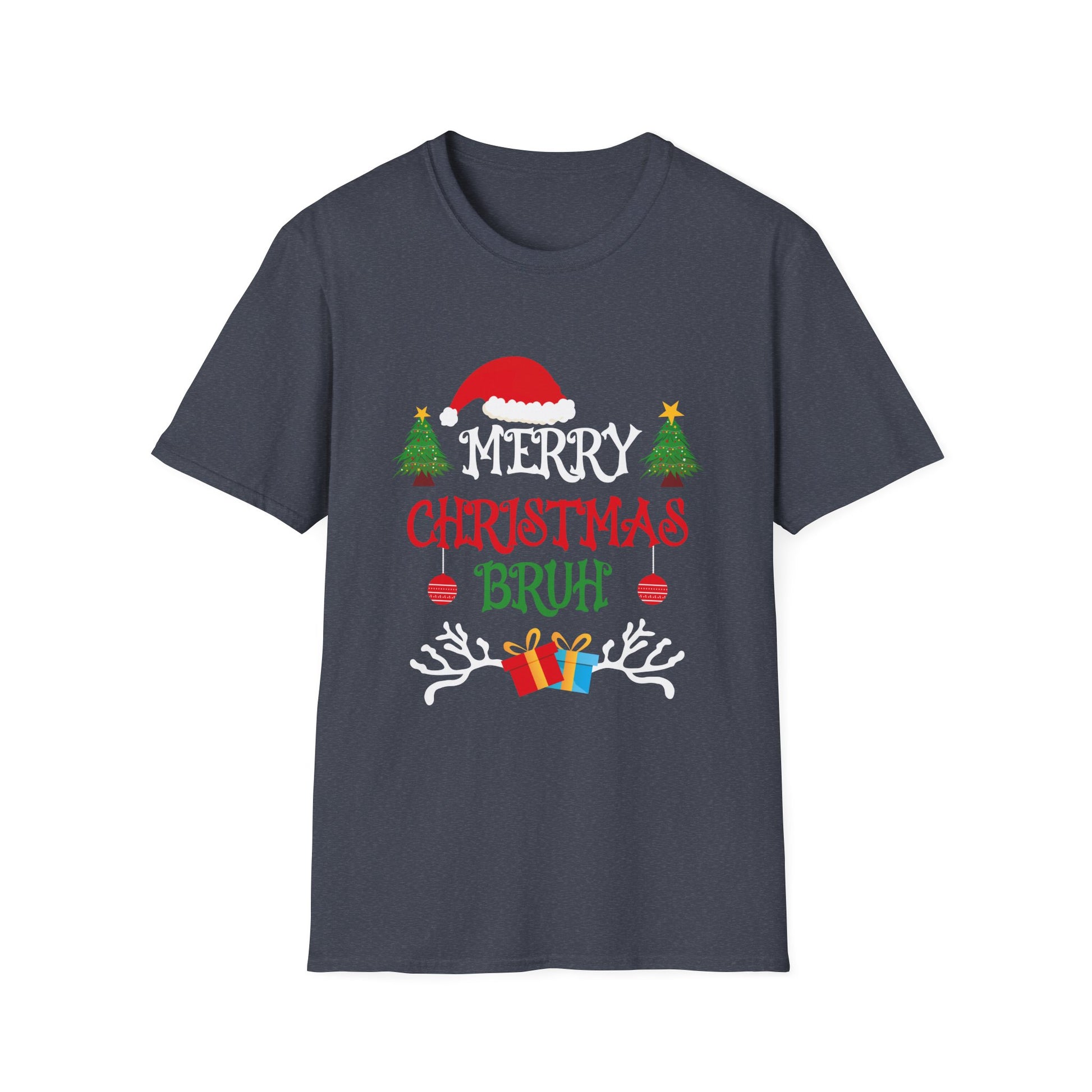 Bruh Meme Funny Saying Bro Greeting Teens Boys Men Christmas Unisex T-Shirt