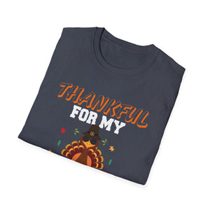 Thankful for My Pre-K Turkey T-Shirt — Cute Thanksgiving Kid Tee  Unisex T-Shirt