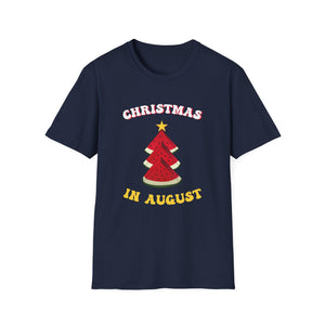 T-Shirt — Christmas in August Watermelon Tree Graphic Tee