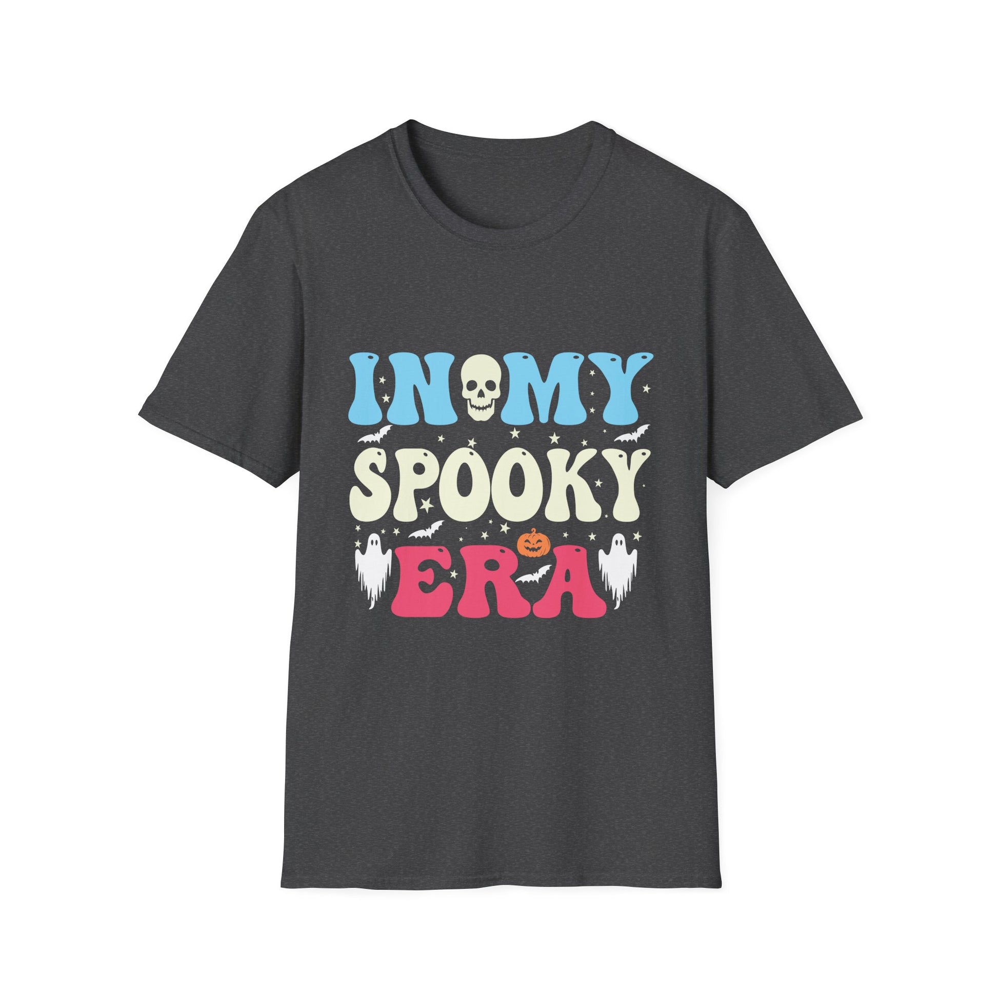 Halloween In My Spooky Era Halloween Ghost Groovy Halloween T-Shirt Unisex Softstyle T-Shirt