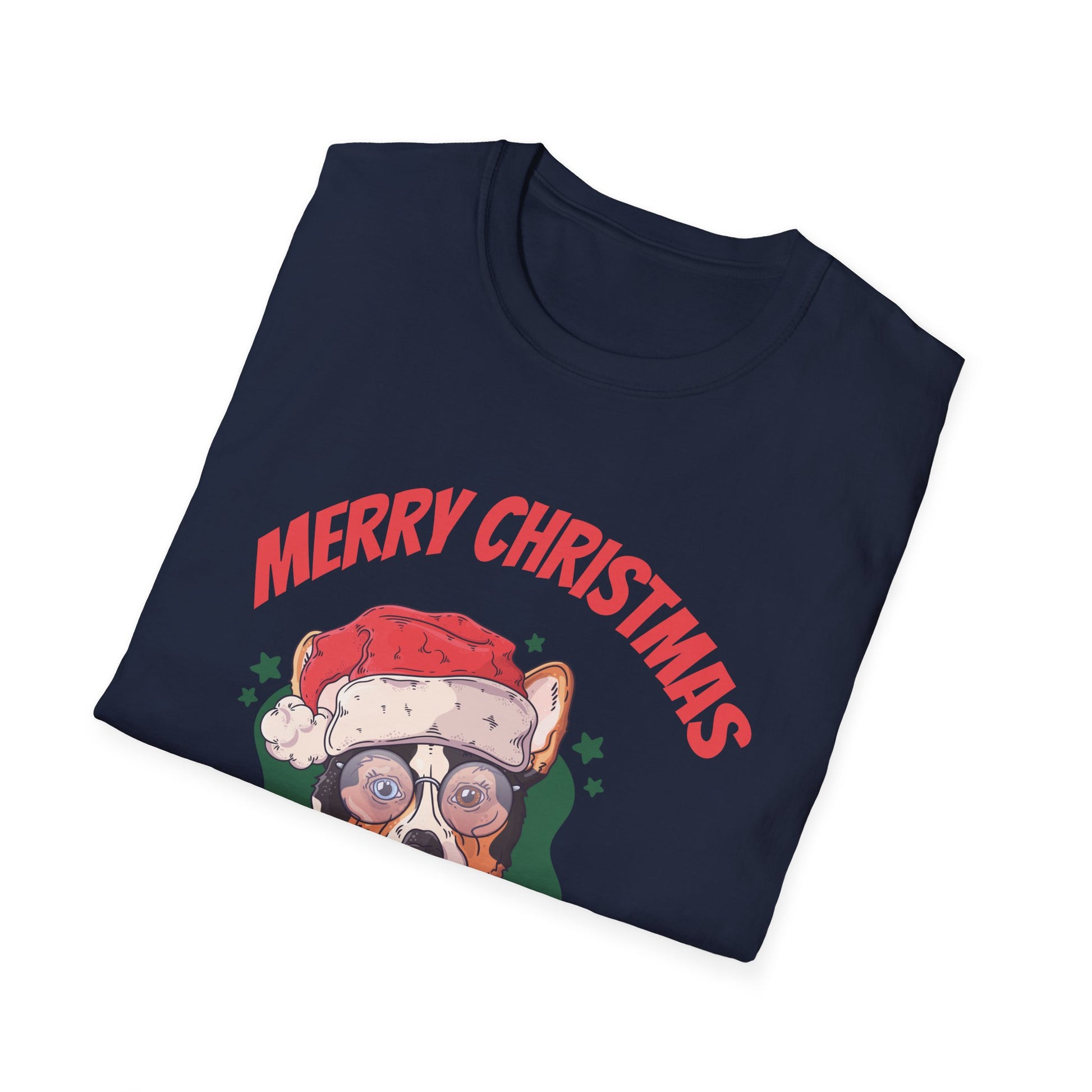 Blue Heeler With Christmas Sweater Unisex T-Shirt