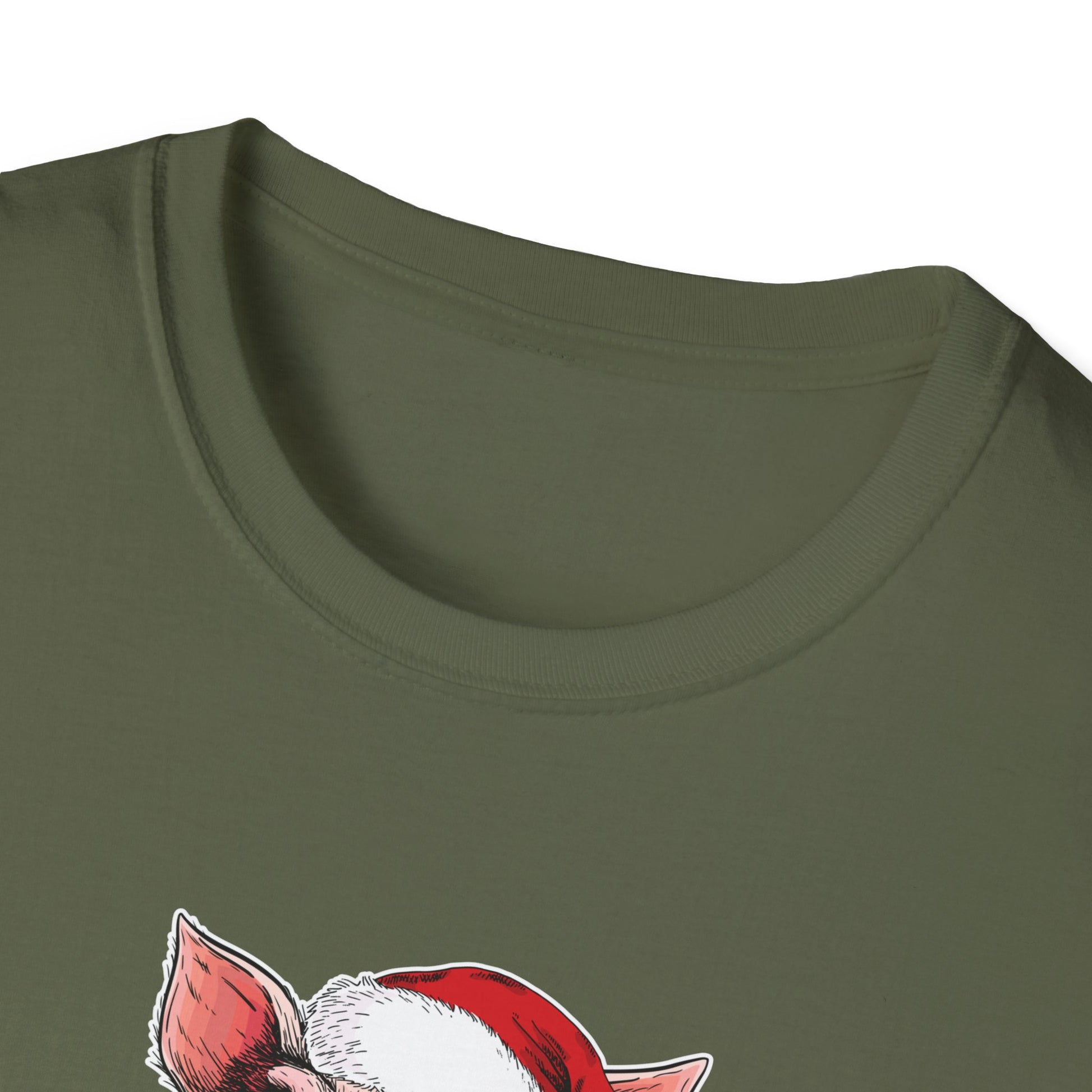 Christmas Pig T-Shirt – Plaid Santa Pig with “Ho Ho Ho Let Me Suck Them Toes” Holiday Tee