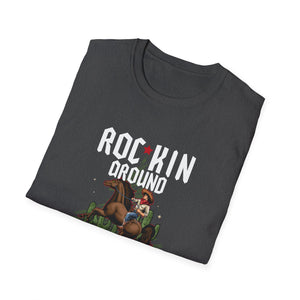 Rocking Around The Christmas Tree Cowboy Christmas Western Unisex T-Shirt