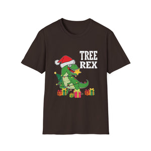 Tree Rex Christmas T-Shirt — Funny Santa Dino Holiday Tee