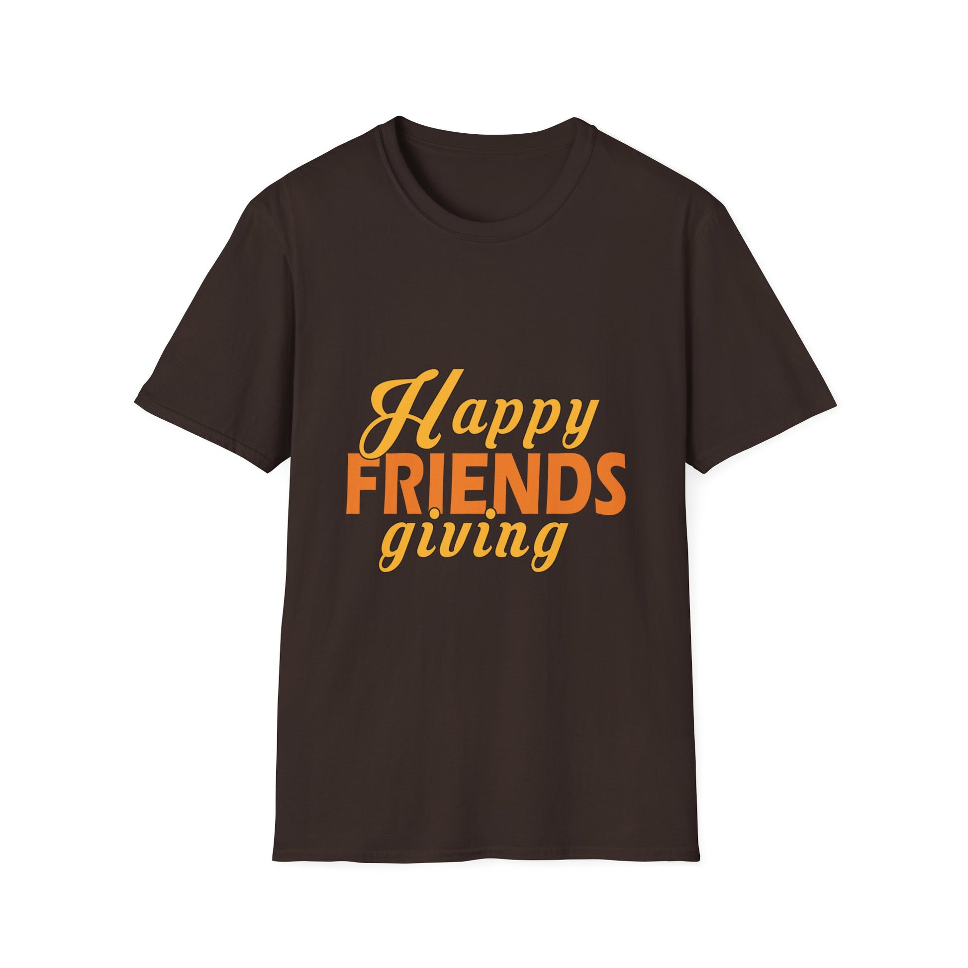 Friendsgiving T-Shirt — “Happy FRIENDS giving” Thanksgiving Tee  Unisex T-Shirt