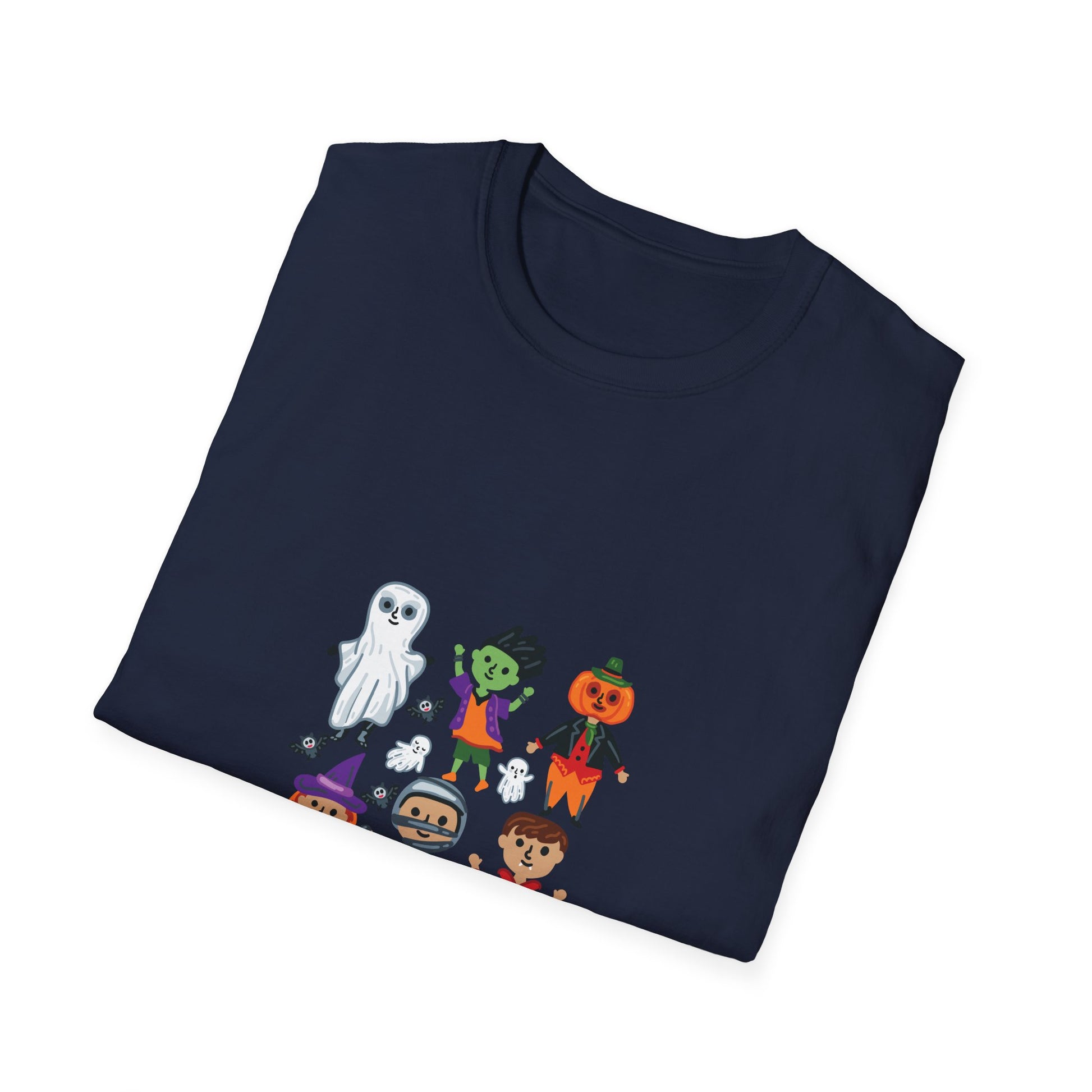 Kids Halloween Costume Characters T-Shirt — Cute Ghost, Witch, Vampire, Mummy & Pumpkin Design