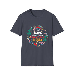 Christmas In July Shirt Girls Funny Summer Beach Vacation Unisex T-Shirt