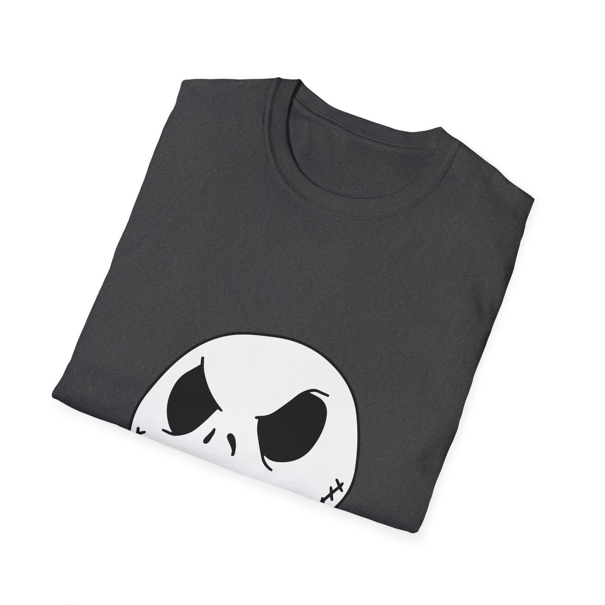Jack Skellington Face T-Shirt — Halloween Gothic Graphic Tee