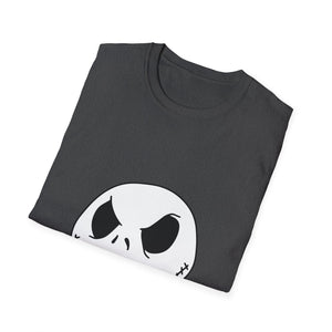 Jack Skellington Face T-Shirt — Halloween Gothic Graphic Tee
